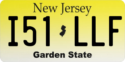 NJ license plate I51LLF