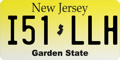 NJ license plate I51LLH