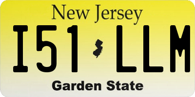 NJ license plate I51LLM