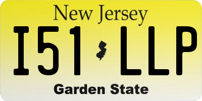 NJ license plate I51LLP