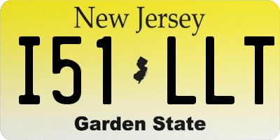 NJ license plate I51LLT