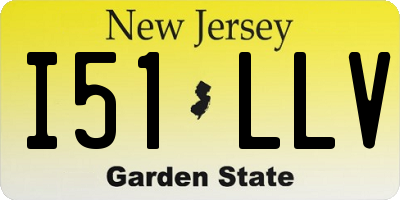 NJ license plate I51LLV