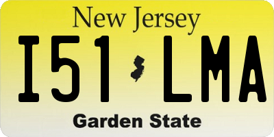 NJ license plate I51LMA