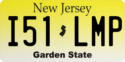NJ license plate I51LMP