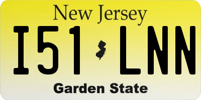 NJ license plate I51LNN
