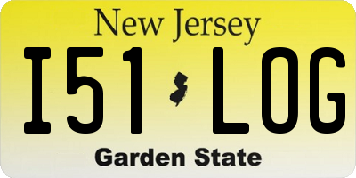 NJ license plate I51LOG