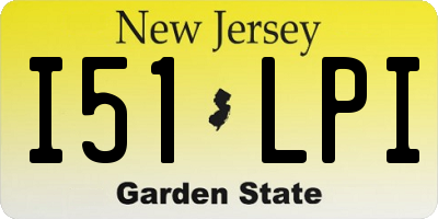NJ license plate I51LPI