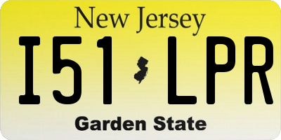 NJ license plate I51LPR