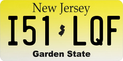NJ license plate I51LQF