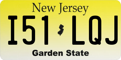 NJ license plate I51LQJ