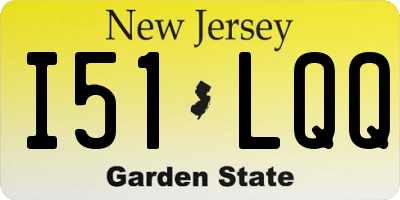 NJ license plate I51LQQ
