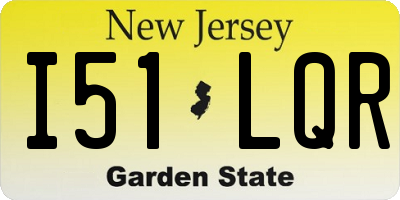 NJ license plate I51LQR