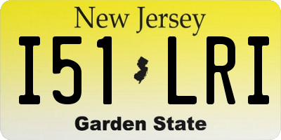 NJ license plate I51LRI