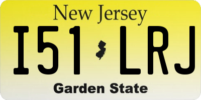 NJ license plate I51LRJ