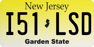 NJ license plate I51LSD