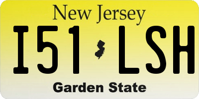 NJ license plate I51LSH