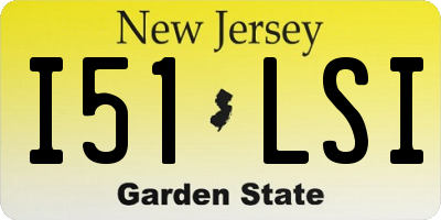 NJ license plate I51LSI