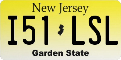 NJ license plate I51LSL