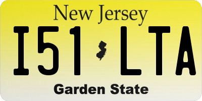 NJ license plate I51LTA