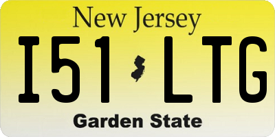 NJ license plate I51LTG