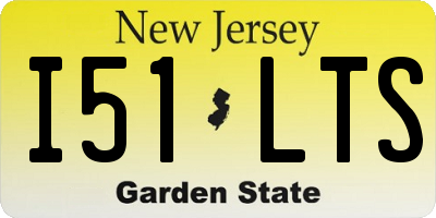 NJ license plate I51LTS