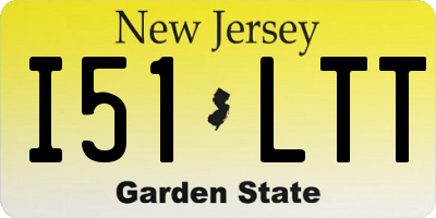 NJ license plate I51LTT