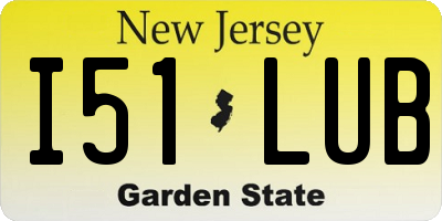NJ license plate I51LUB