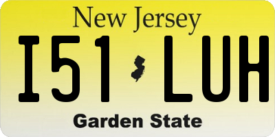 NJ license plate I51LUH