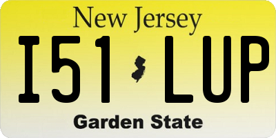 NJ license plate I51LUP