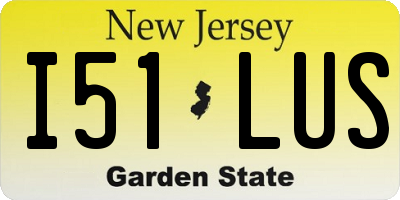 NJ license plate I51LUS