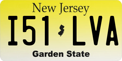 NJ license plate I51LVA