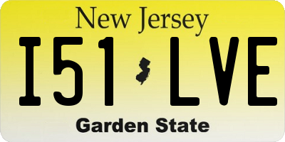 NJ license plate I51LVE
