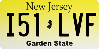 NJ license plate I51LVF