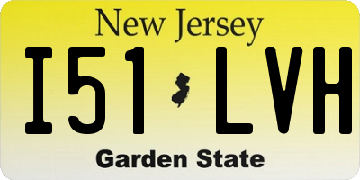 NJ license plate I51LVH