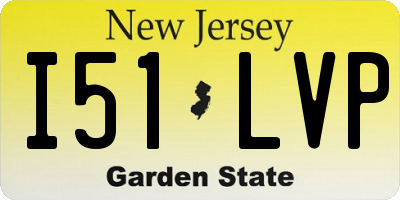 NJ license plate I51LVP