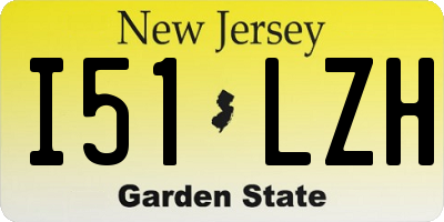NJ license plate I51LZH