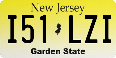 NJ license plate I51LZI