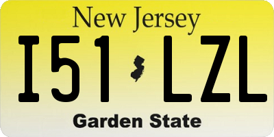 NJ license plate I51LZL