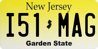 NJ license plate I51MAG