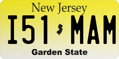 NJ license plate I51MAM