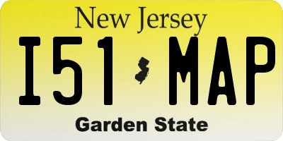 NJ license plate I51MAP