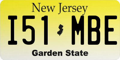 NJ license plate I51MBE
