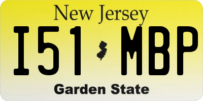 NJ license plate I51MBP