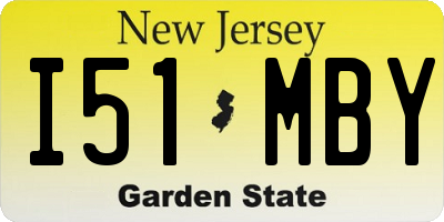 NJ license plate I51MBY