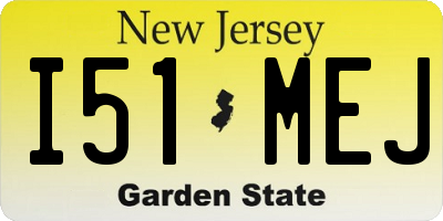 NJ license plate I51MEJ