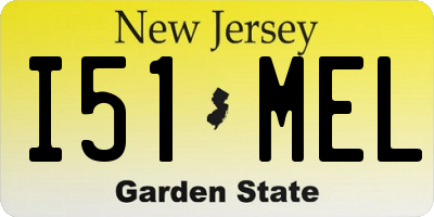NJ license plate I51MEL