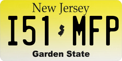 NJ license plate I51MFP