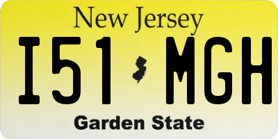 NJ license plate I51MGH
