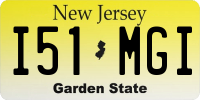 NJ license plate I51MGI
