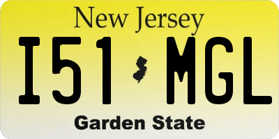 NJ license plate I51MGL